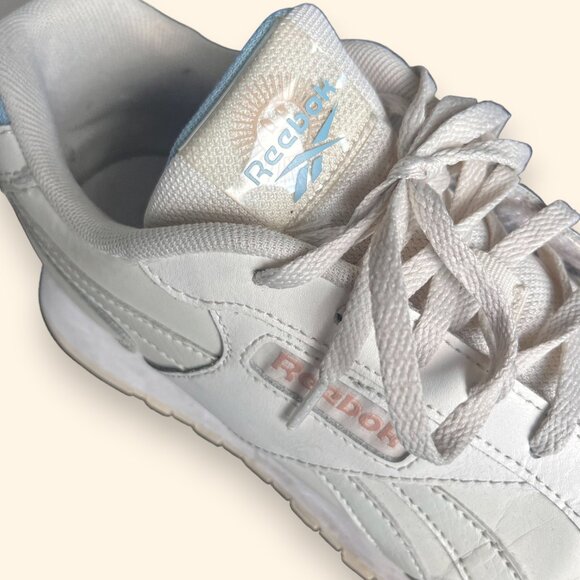 Reebok Classic Leather Sneakers | Off-White Cream | Size 10W | Retro Comfort Sho - Picture 4 of 7